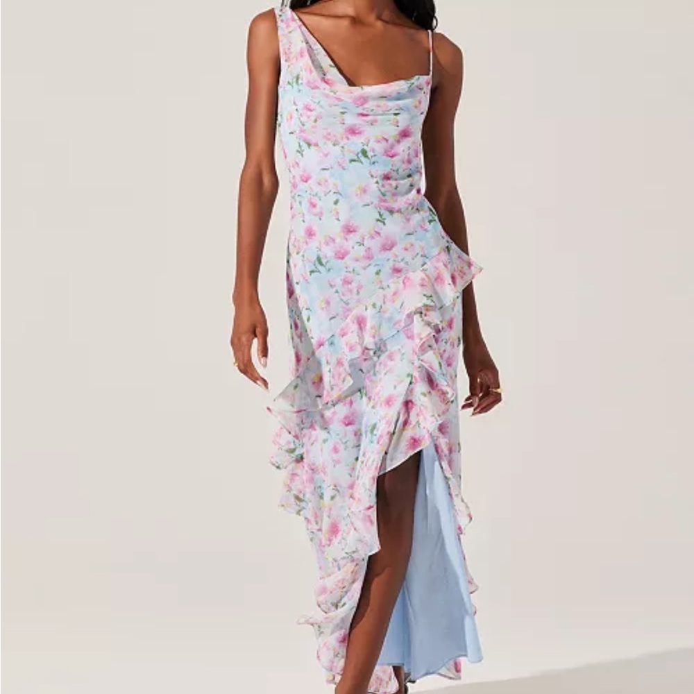 ASTR the Label Women’s Levina Asymmetric Maxi Dress